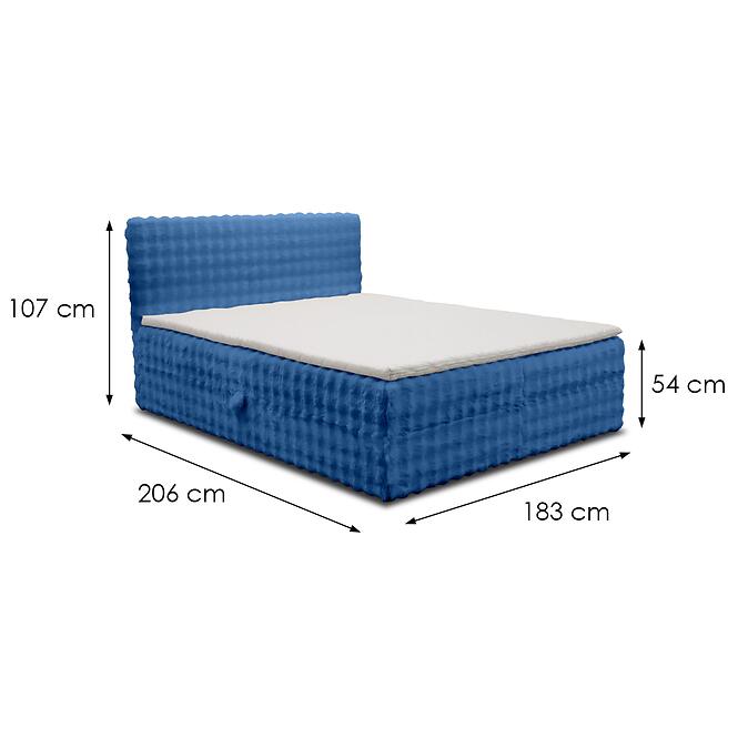 Ágy Calipso VI 180x200 Bubble 88 sötétkék,3