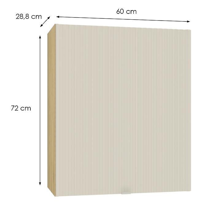 Konyhaszekrény Cosmo Sofia W60 P/L Bézs Mat,2