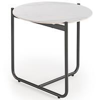 Dohányzóasztal Acuna S fehér márvány/fekete