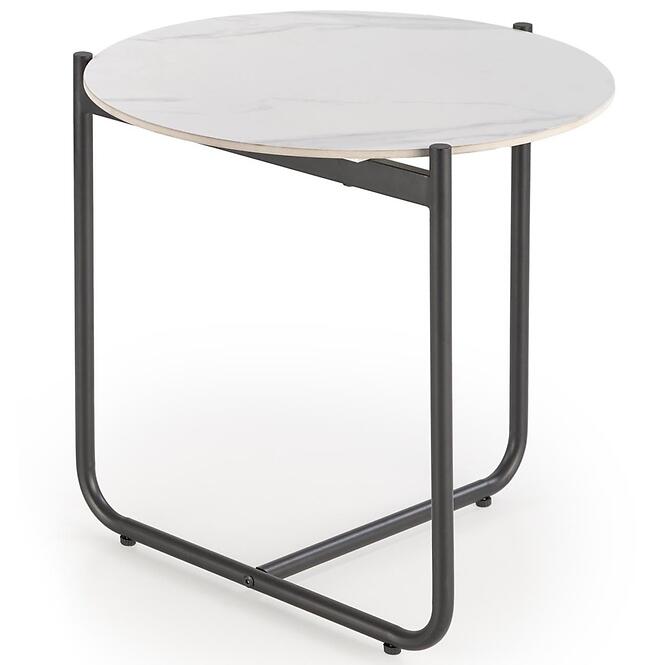 Dohányzóasztal Acuna S fehér márvány/fekete