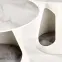 Dohányzóasztal Osario fehér márvány/fehér,7