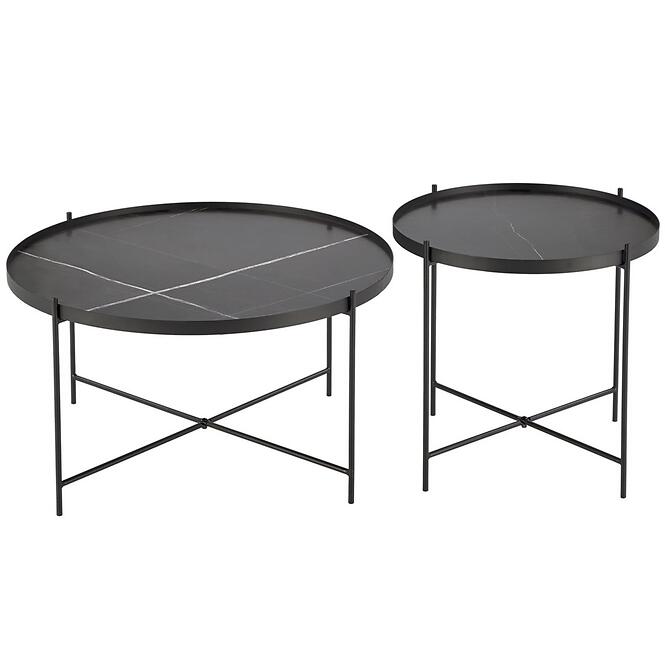 Dohányzóasztal Julieta fekete márvány/fekete,4