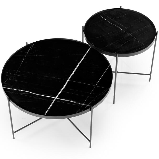 Dohányzóasztal Julieta fekete márvány/fekete,7