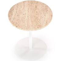 Dohányzóasztal Traverso travertin/fehér