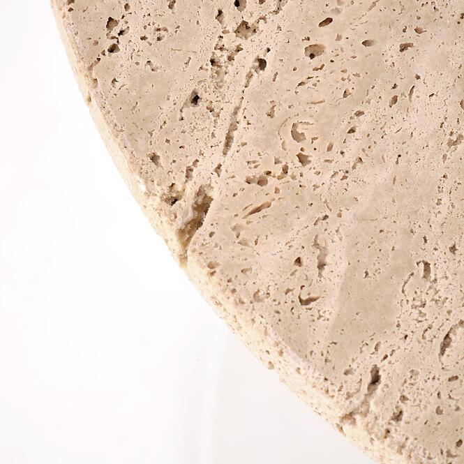 Dohányzóasztal Traverso travertin/fehér