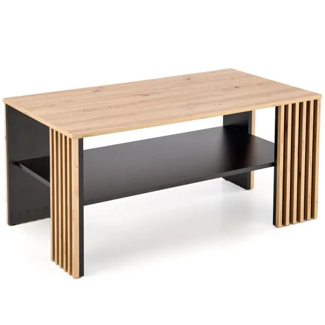 Dohányzóasztal Femina tölgy artisan/fekete