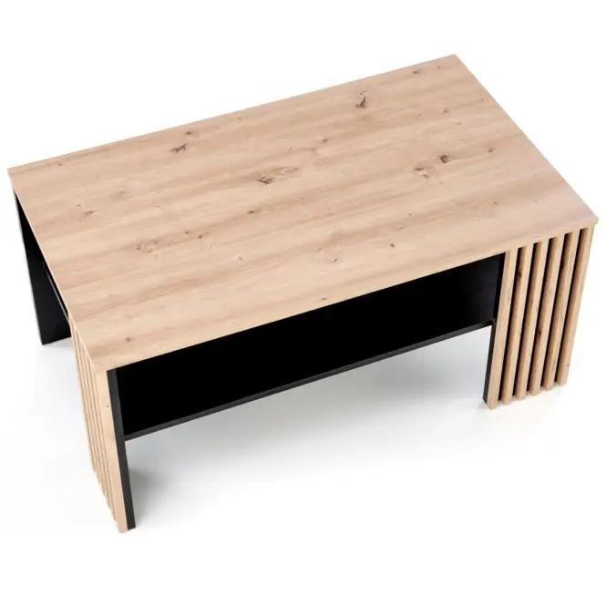 Dohányzóasztal Femina tölgy artisan/fekete