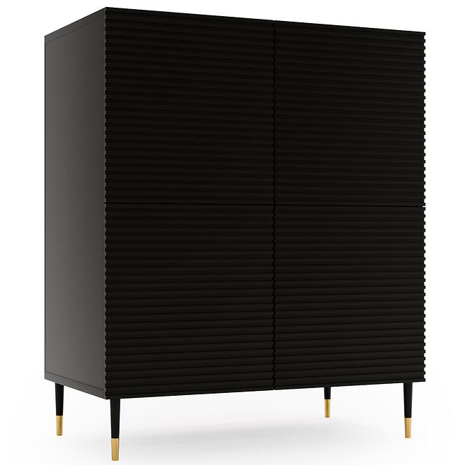 Komód Imperial I05 4d Fekete