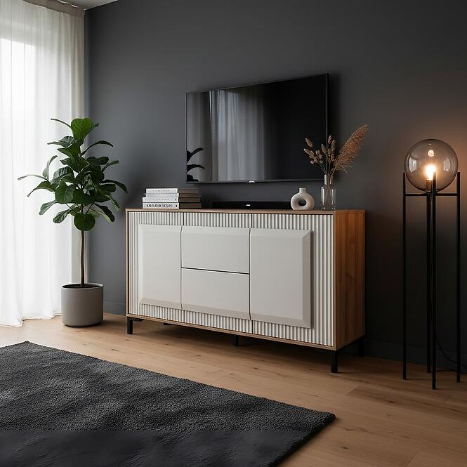 Komód K3 148 Világos Dió /Kasmír,4