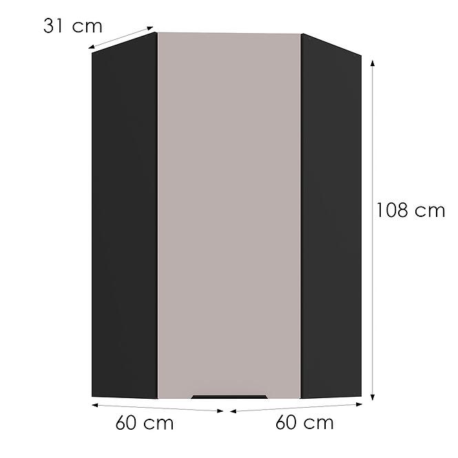 Konyhaszekrény Arona cashmere 60x60 GN-108 1F (45°),3