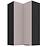 Konyhaszekrény Arona cashmere 60x60 GN-108 2F (90°)