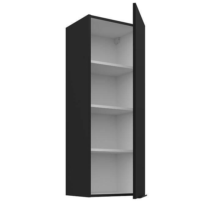 Konyhaszekrény Siena matt fekete 40G-108 1F,2