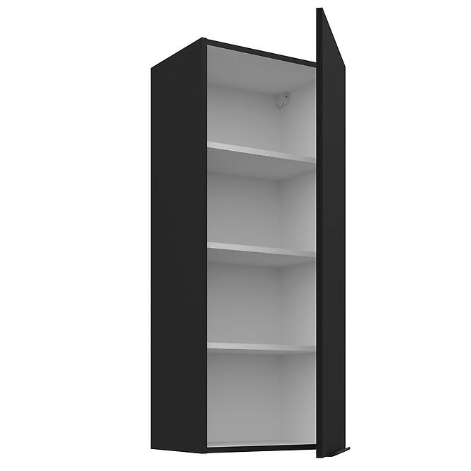 Konyhaszekrény Siena matt fekete 45G-108 1F,2