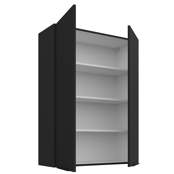 Konyhaszekrény Siena matt fekete 80G-108 2F,2