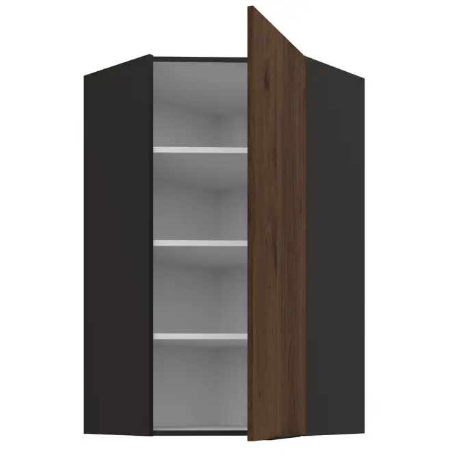 Konyhaszekrény Monza dió okapi 60x60 GN-108 1F (45°)