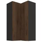 Konyhaszekrény Monza dió okapi 60x60 GN-108 2F (90°)