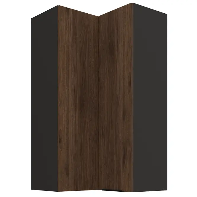 Konyhaszekrény Monza dió okapi 60x60 GN-108 2F (90°)