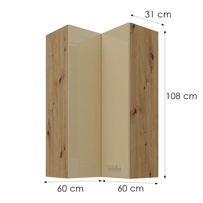 Konyhaszekrény artisan cappucino 60x60 GN-108 2F (90°),3