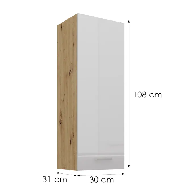 Konyhaszekrény artisan fehér 40G-108 1F,2