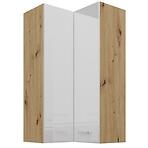 Konyhaszekrény artisan fehér 60x60 GN-108 2F (90°)