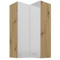 Konyhaszekrény artisan fehér 60x60 GN-108 2F (90°)