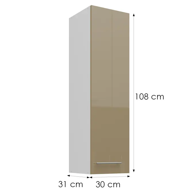 Konyhaszekrény Lara cappucino 30G-108 1F,3