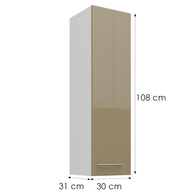 Konyhaszekrény Lara cappucino 30G-108 1F,3