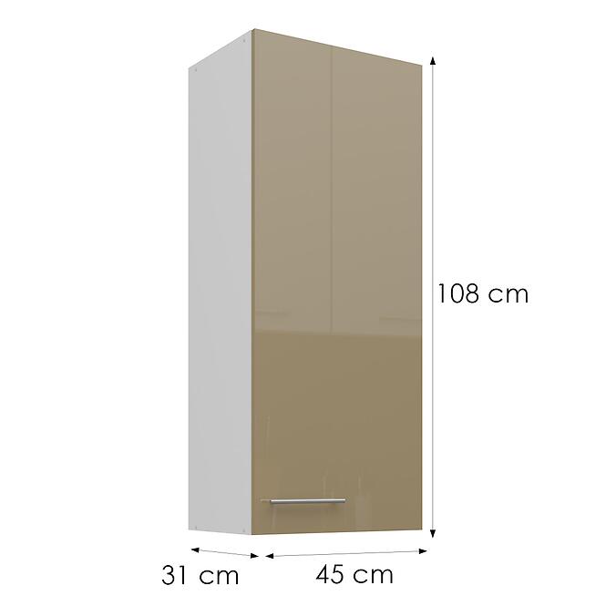 Konyhaszekrény Lara cappucino 45G-108 1F,3