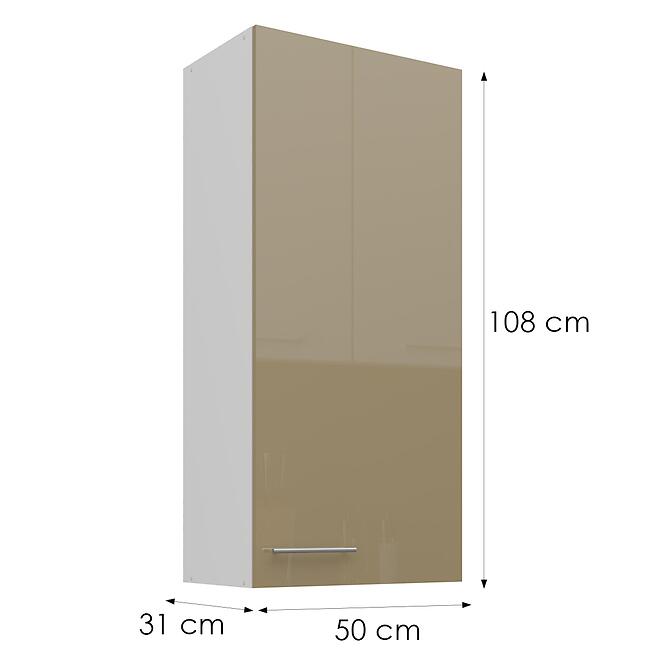 Konyhaszekrény Lara cappucino 50G-108 1F,3