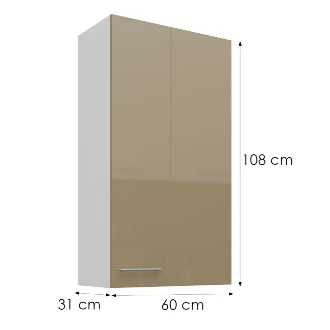 Konyhaszekrény Lara cappucino 60G-108 1F,3