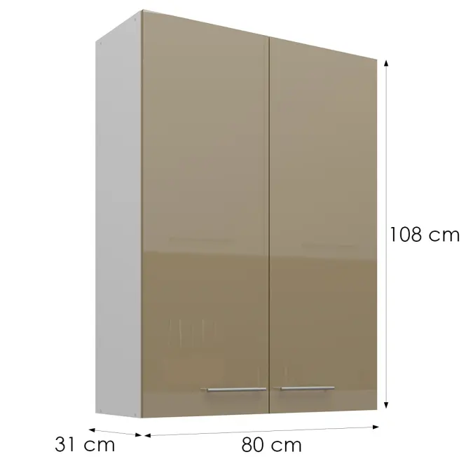 Konyhaszekrény Lara cappucino 80G-108 2F