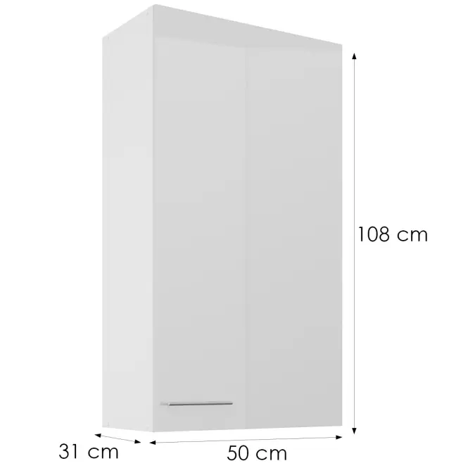 Konyhaszekrény Lara fehér 60G-108 1F,3