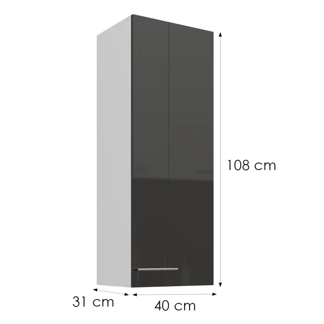Konyhaszekrény Lara szürke 40G-108 1F