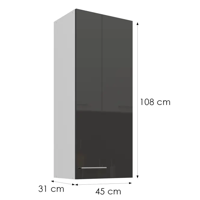 Konyhaszekrény Lara szürke 45G-108 1F