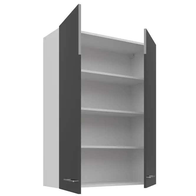 Konyhaszekrény Lara szürke 80G-108 2F,2