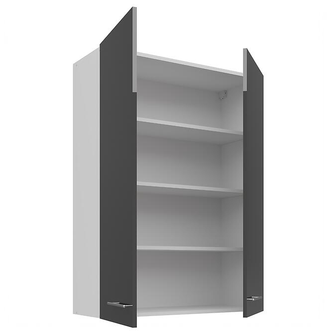 Konyhaszekrény Lara szürke 80G-108 2F,2