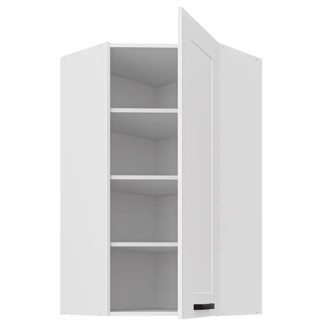 Konyhaszekrény Luna fehér matt/fehér 60x60 GN-108 1F (45°),2