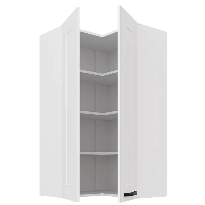 Konyhaszekrény Luna fehér matt/fehér 60x60 GN-108 2F (90°),2