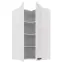 Konyhaszekrény Luna fehér matt/fehér 60x60 GN-108 2F (90°),2