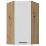 Konyhaszekrény Luna fehér matt/artisan 60x60 GN-108 1F (45°)