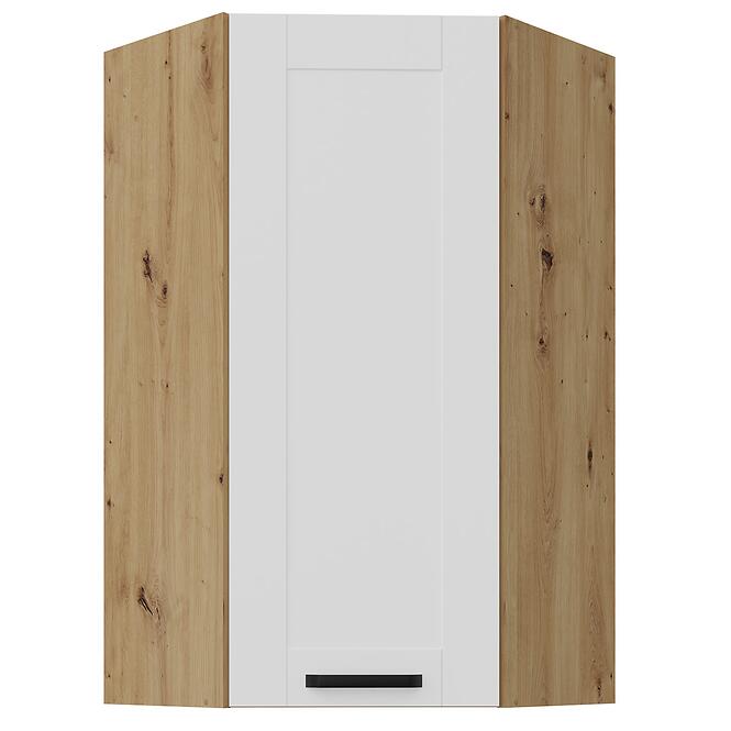 Konyhaszekrény Luna fehér matt/artisan 60x60 GN-108 1F (45°)