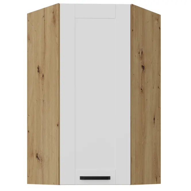 Konyhaszekrény Luna fehér matt/artisan 60x60 GN-108 1F (45°)