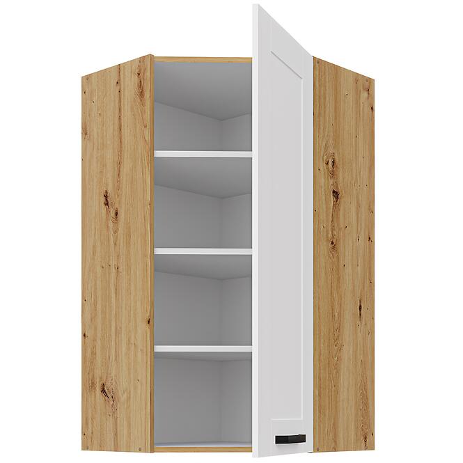 Konyhaszekrény Luna fehér matt/artisan 60x60 GN-108 1F (45°),2