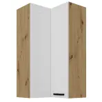 Konyhaszekrény Luna fehér matt/artisan 60x60 GN-108 2F (90°)