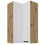 Konyhaszekrény Luna fehér matt/artisan 60x60 GN-108 2F (90°)