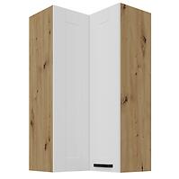 Konyhaszekrény Luna fehér matt/artisan 60x60 GN-108 2F (90°)