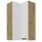Konyhaszekrény Luna fehér matt/artisan 60x60 GN-108 2F (90°)