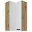Konyhaszekrény Luna fehér matt/artisan 60x60 GN-108 2F (90°)