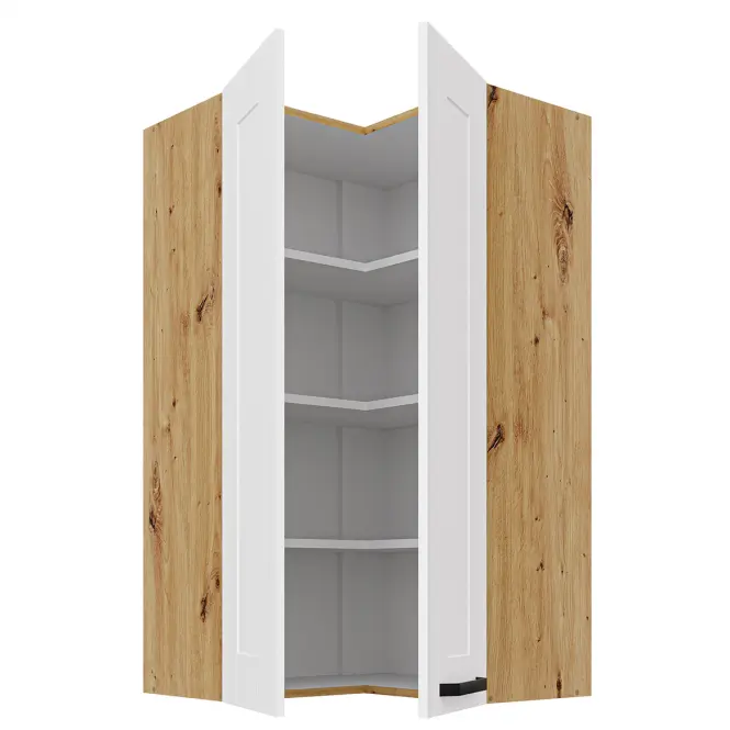 Konyhaszekrény Luna fehér matt/artisan 60x60 GN-108 2F (90°)