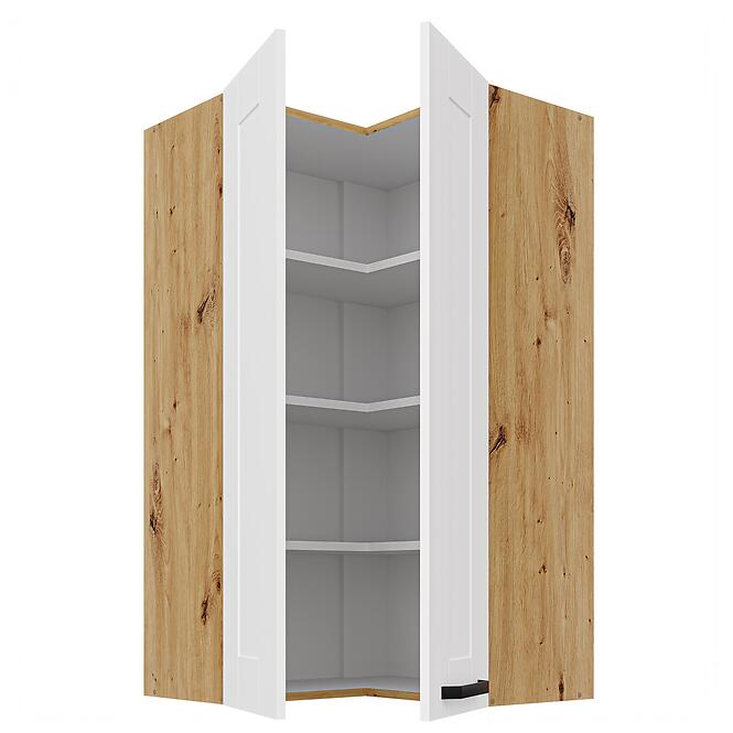 Konyhaszekrény Luna fehér matt/artisan 60x60 GN-108 2F (90°)